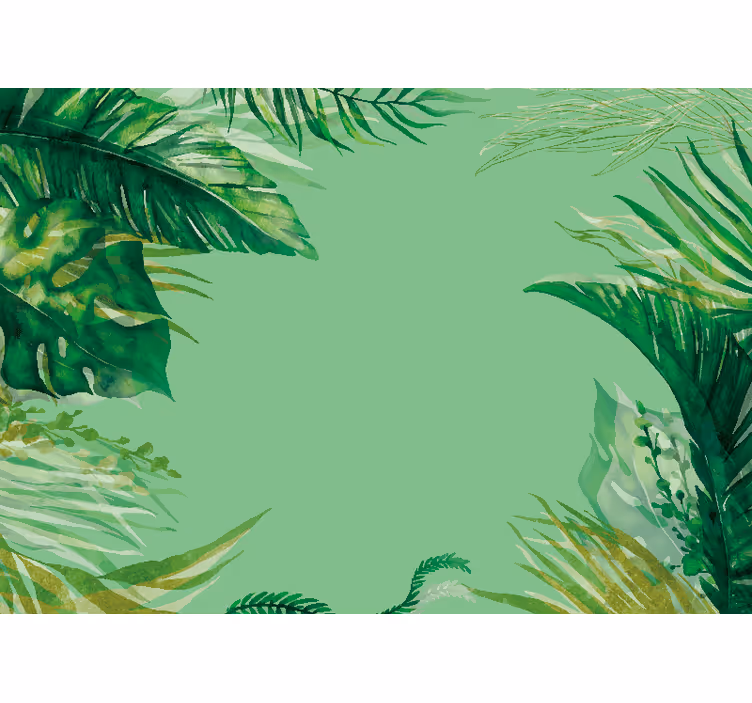 Fotomurali natura composizione di foliami tropicali - TenStickers