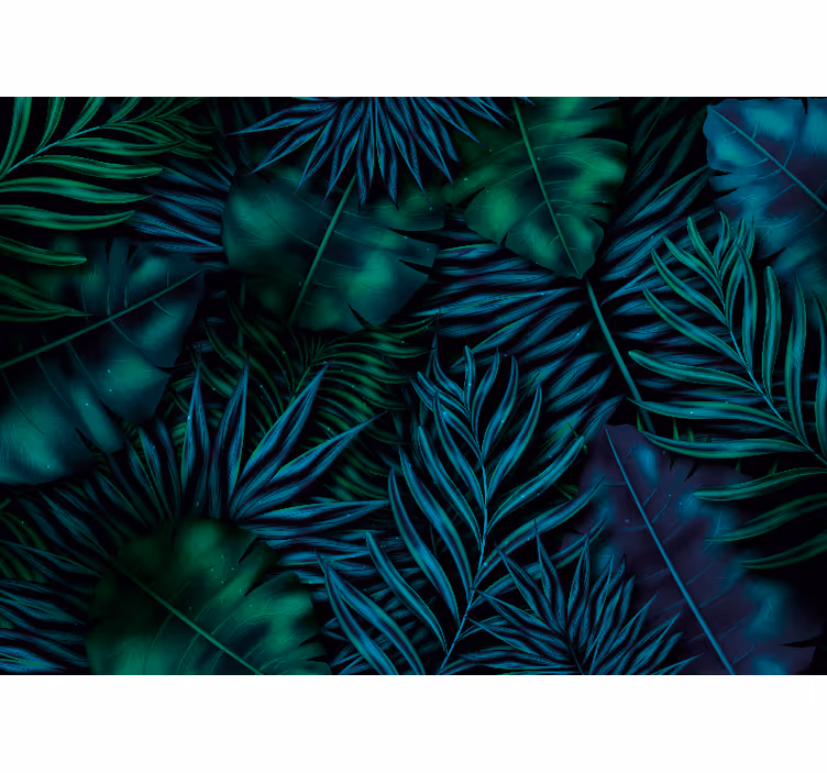 Fotomurali natura motivo foglie esotiche - TenStickers