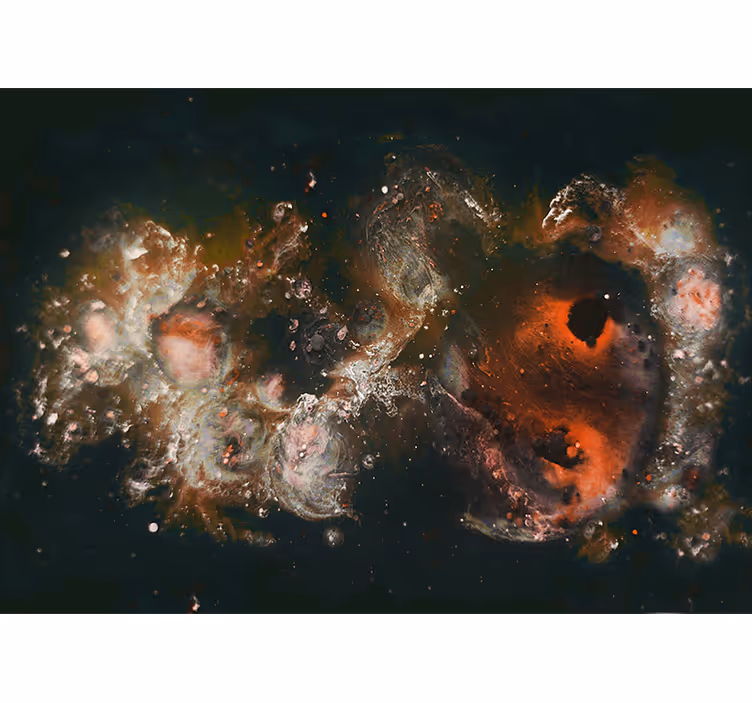 Fotomurale astratto motivi fluidi celestiali - TenStickers