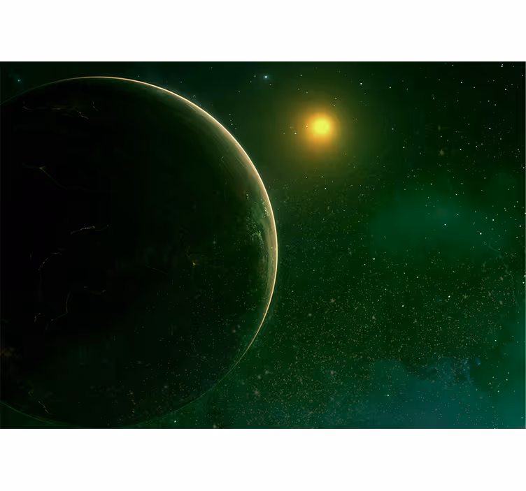 Fotomurale spaziale scena celeste planetaria - TenStickers