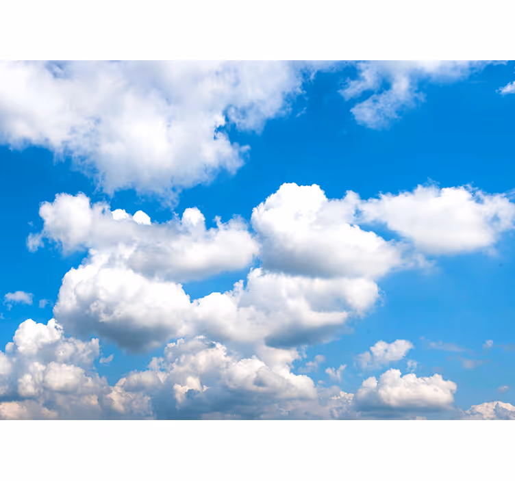Fotomurale cielo nuvole bianche soffici - TenStickers