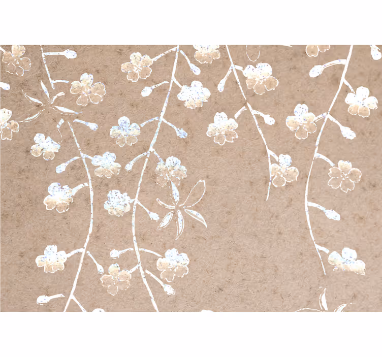 Fotomurale fiori rami floreali delicati - TenStickers