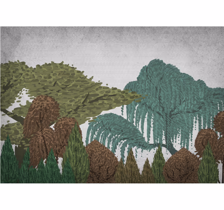 Fotomurali natura paesaggio di foliage vivace - TenStickers
