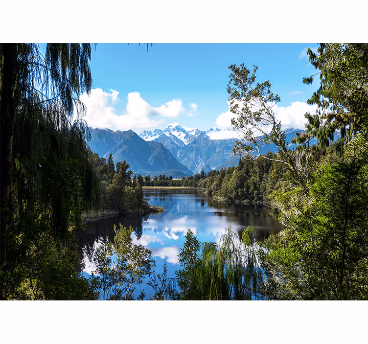 Fotomurale paesaggi prospettiva di un torrente - TenStickers