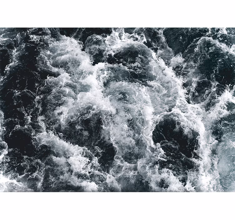 Fotomurale mare onde oceaniche in tempesta - TenStickers