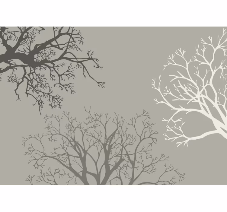 Fotomurale alberi disposizione graziosa dei rami - TenStickers