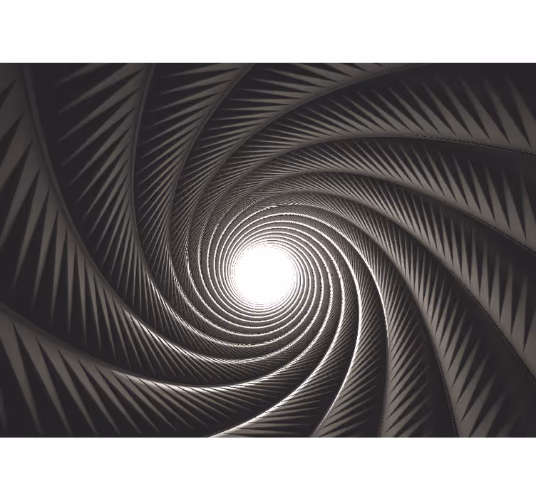 Fotomurale astratto tunnel di luce spirale - TenStickers