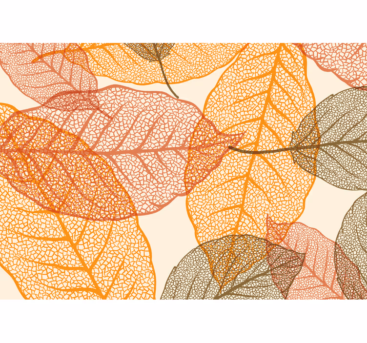 Fotomurali natura motivi di foglie intricate - TenStickers