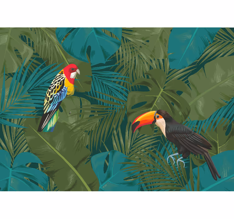 Fotomurale animali pappagalli tropicali - TenStickers