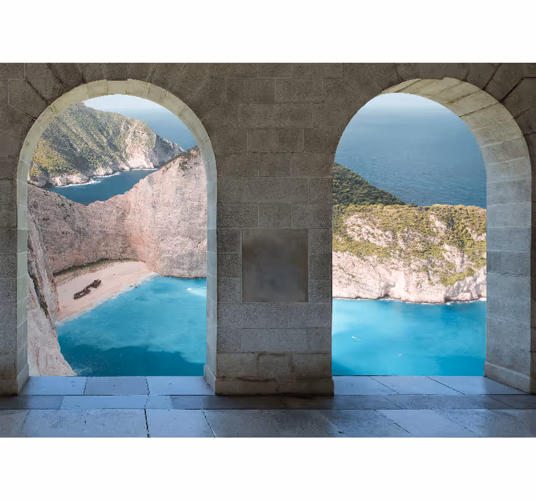 Fotomurale paesaggi arco sulla costa - TenStickers