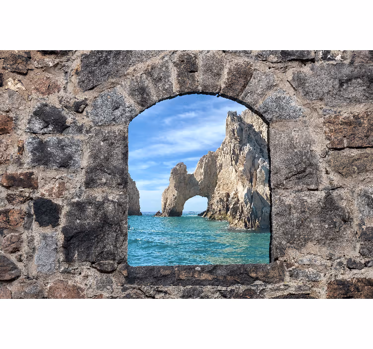Fotomurale mare vista dell'arco roccioso - TenStickers