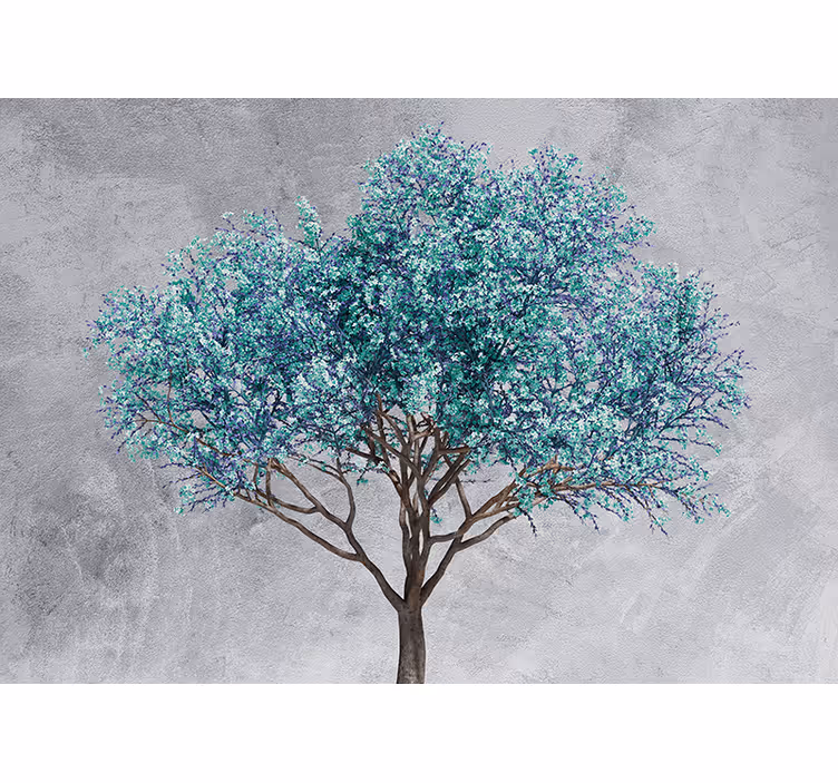 Fotomurale alberi albero fogliato stilizzato - TenStickers