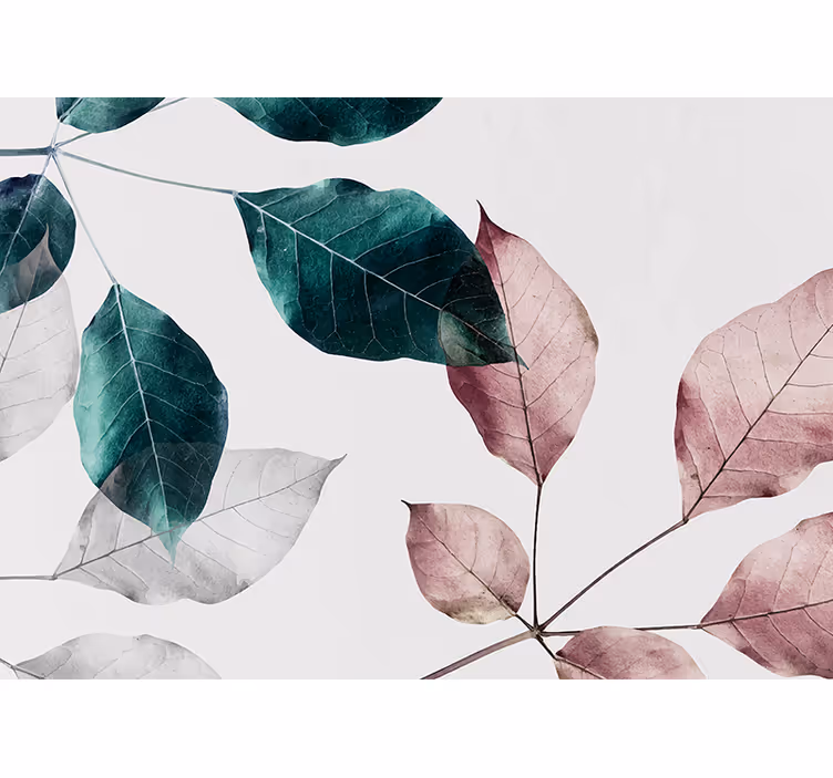 Fotomurali natura elementi foglia elegante - TenStickers