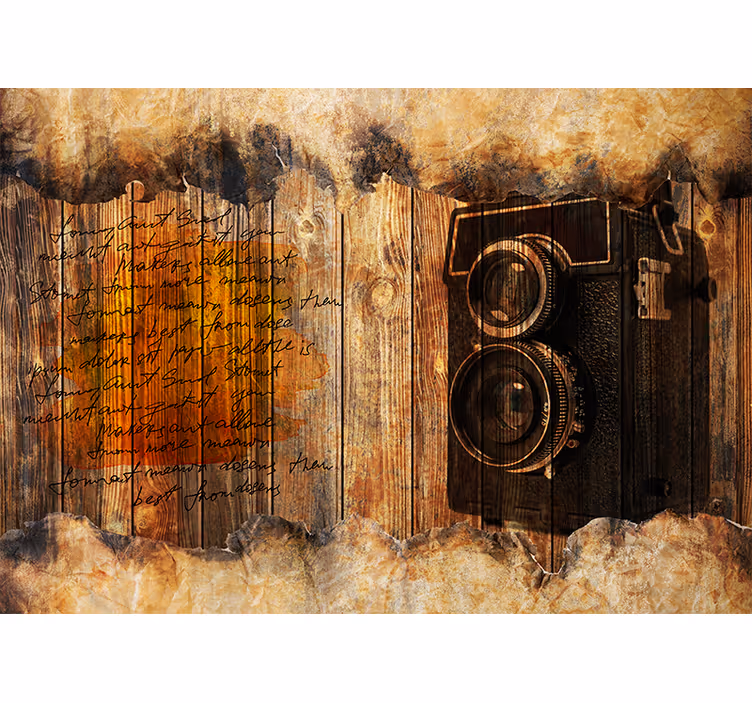 Fotomurale artistico estetica della macchina fotografica - TenStickers