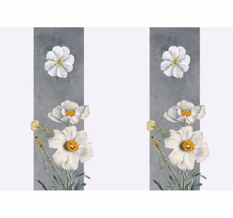 Fotomurale fiori elegante disegno a margherita - TenStickers