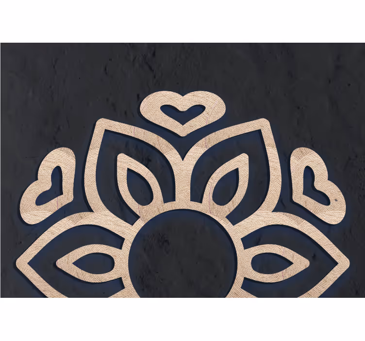 Fotomurali buda design cuore di loto - TenStickers
