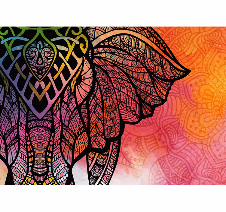 Fotomurali mandala design etnico sfumato - TenStickers