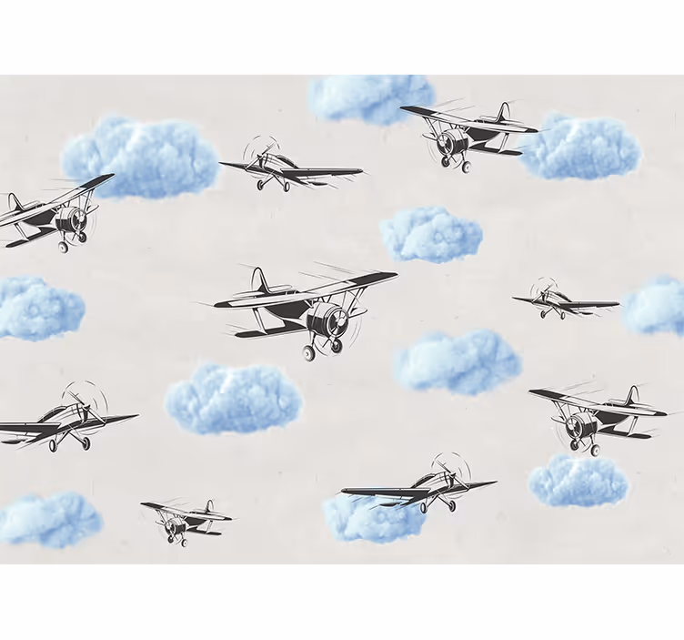 Fotomurale veicoli aerei vintage - TenStickers
