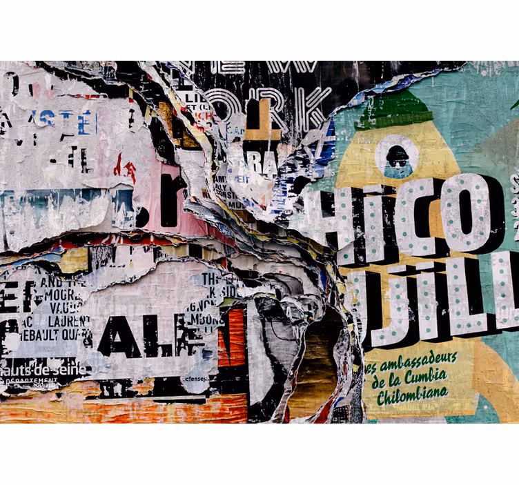 Fotomurale arte urbana collage urbano - TenStickers