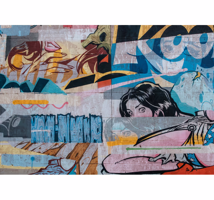 Fotomurale arte urbana graffiti metropolitani - TenStickers