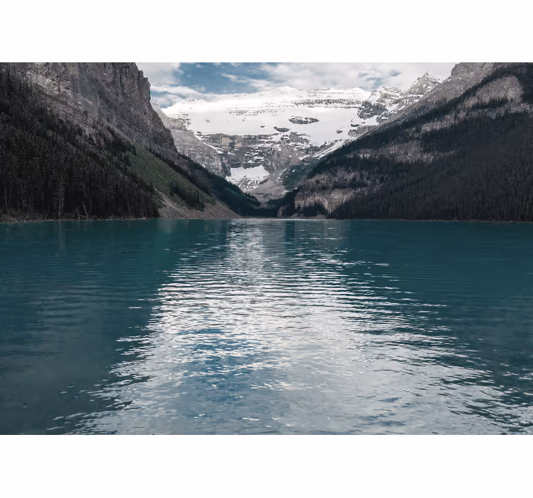 Fotomurale paesaggi lago alpino maestoso - TenStickers