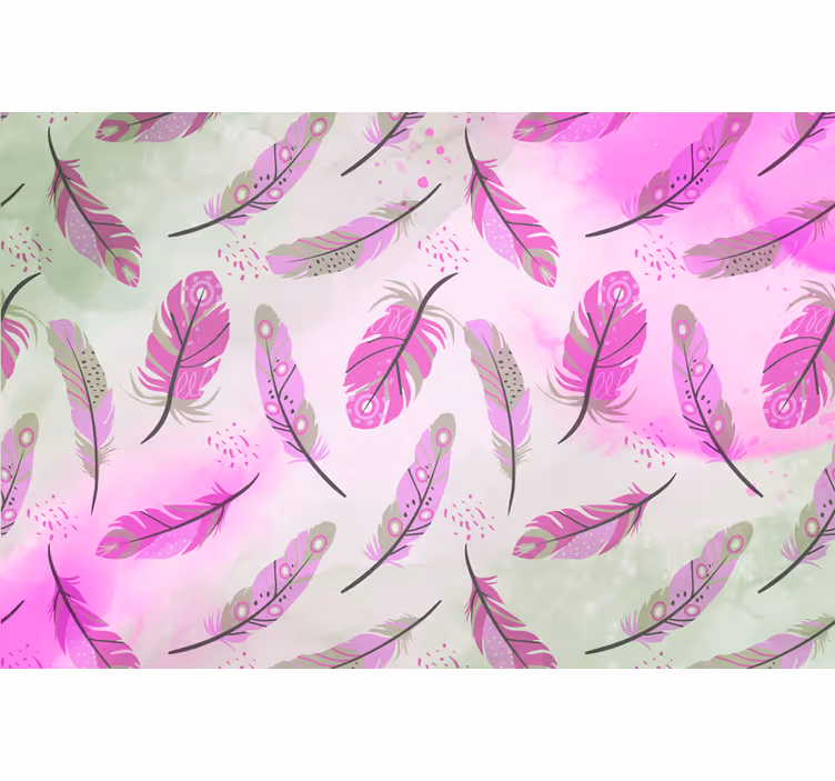 Fotomurale ambienti Zen Piume bohémien - TenStickers