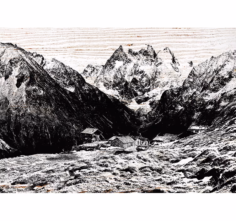 Fotomurale montagne svizzere - TenStickers