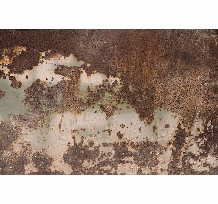 Fotomurali textures vecchio muro di metallo arrugginito - TenStickers