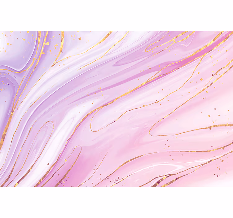 Adesivi murali 3d grandi fluido rosa - TenStickers