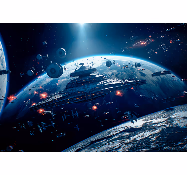 Fotomurale spazio scena esterno - TenStickers