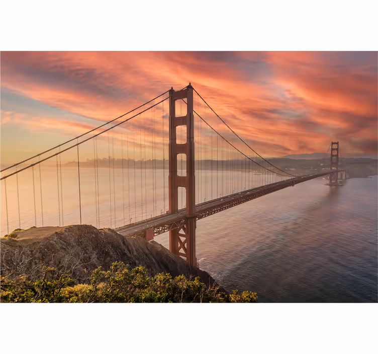 Fotomurale per l'ufficio ponte del Golden Gate - TenStickers