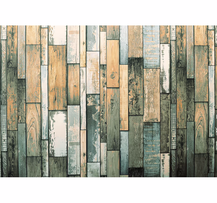 Fotomurale con effetto legno tavole di legno - TenStickers