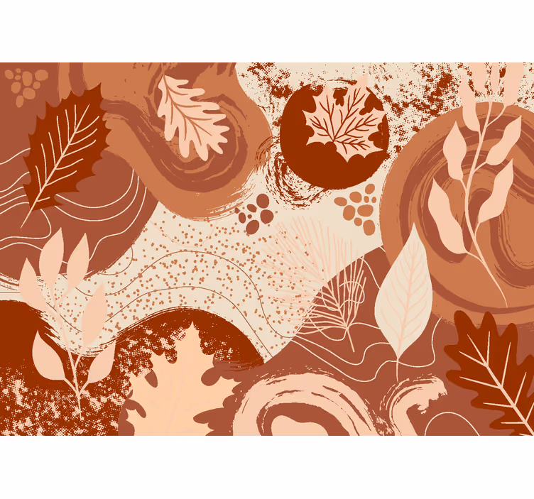 Fotomurale terracotta piante e fiori - TenStickers