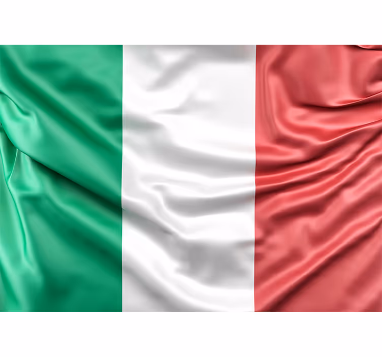 Fotomurale paesi e città bandiera italiana - TenStickers