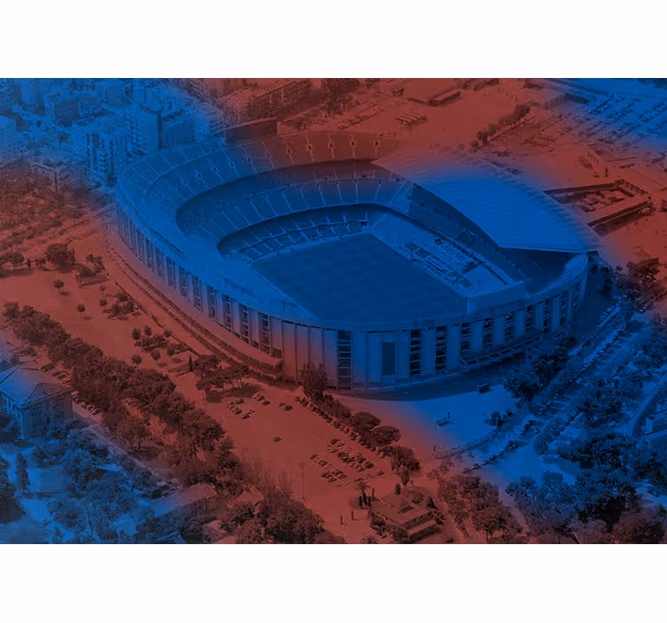 Fotomurale città stadio di calcio di barcellona - TenStickers