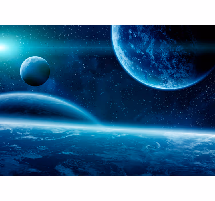 Fotomurale spaziale ciclismo celeste - TenStickers