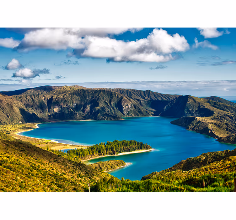 Fotomurale paesaggi serena vista lago - TenStickers