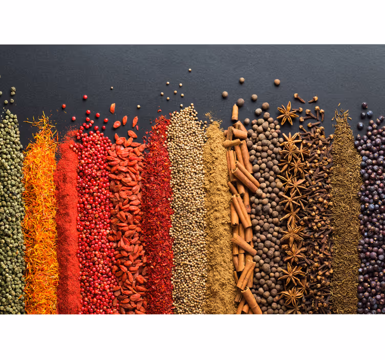 Fotomurale con le spezie da cucina - TenStickers