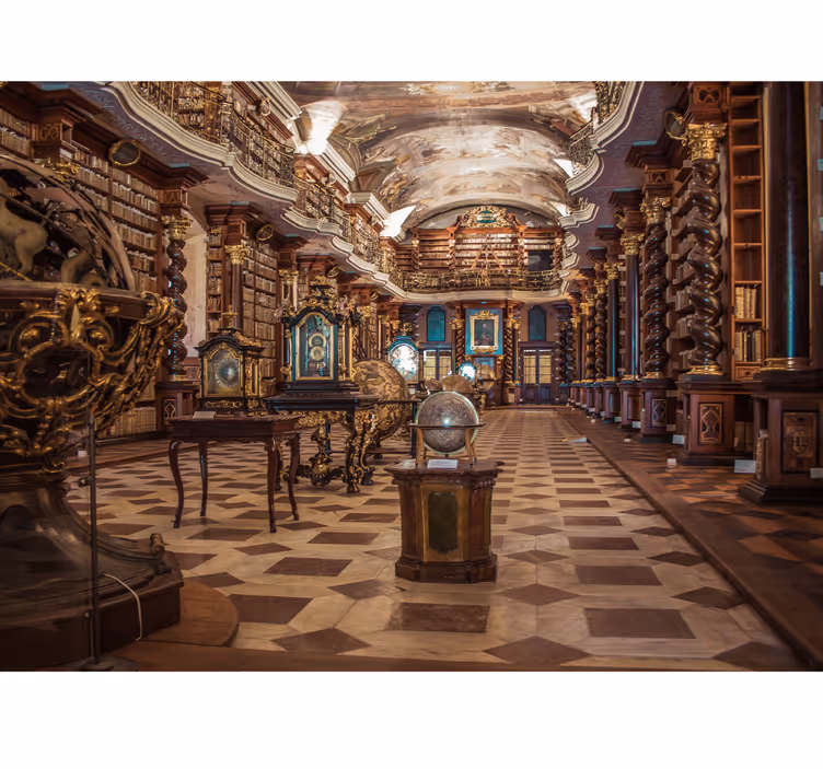 Fotomurale con vecchia biblioteca - TenStickers