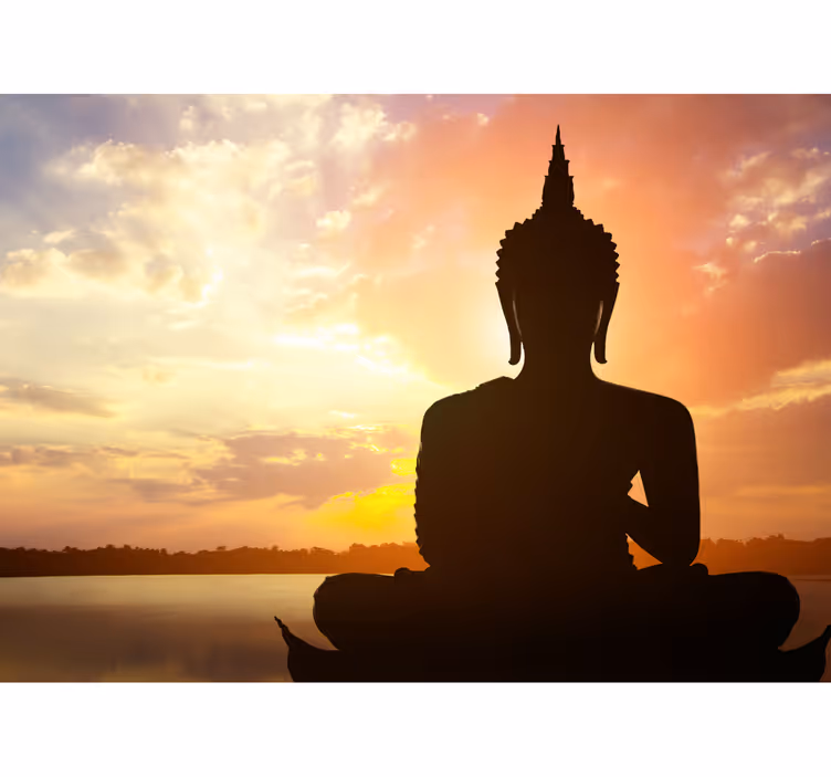 Fotomurale Buda Sfondo del cielo di figura di buddha - TenStickers
