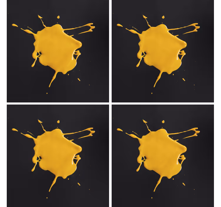 Sottobicchieri con motivi texture gialla splash - TenStickers