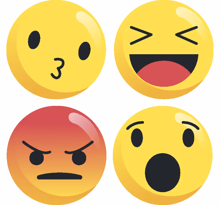 Sottobicchiere  tema frikis Emoticon - TenStickers