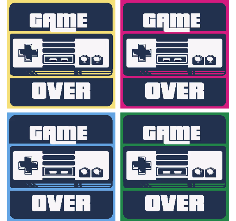 Sottobicchiere  tema Gamer - TenStickers