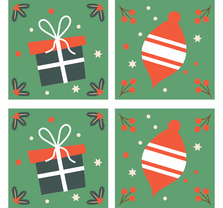 Sottobicchieri natalizi decorativi e regalo - TenStickers