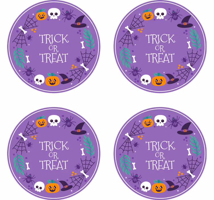 Sottobicchieri halloween design a tema halloween - TenStickers