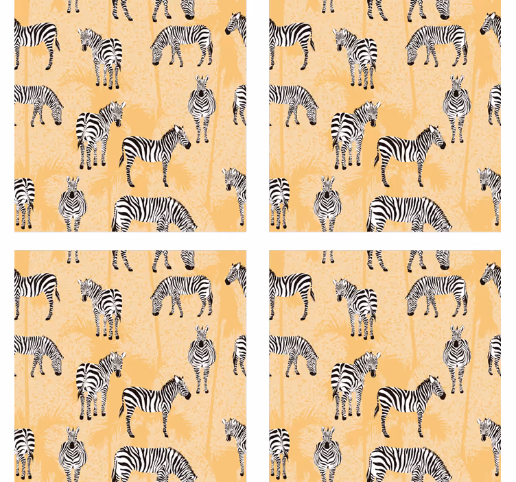 Sottobicchieri nerd sfondo a righe zebra - TenStickers