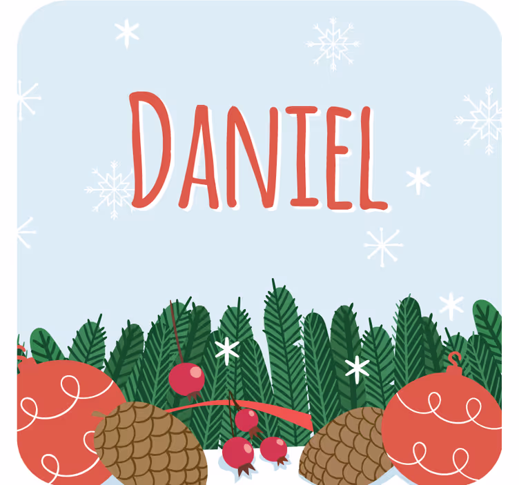 Sottobicchieri natalizi decorazioni festive a pigna - TenStickers