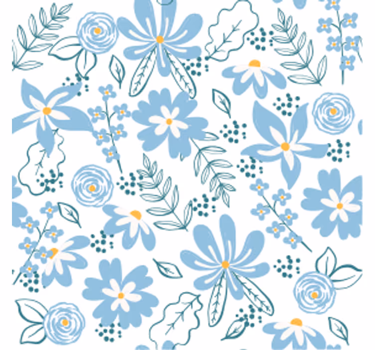 Sottobicchieri con motivi floreali botanici - TenStickers