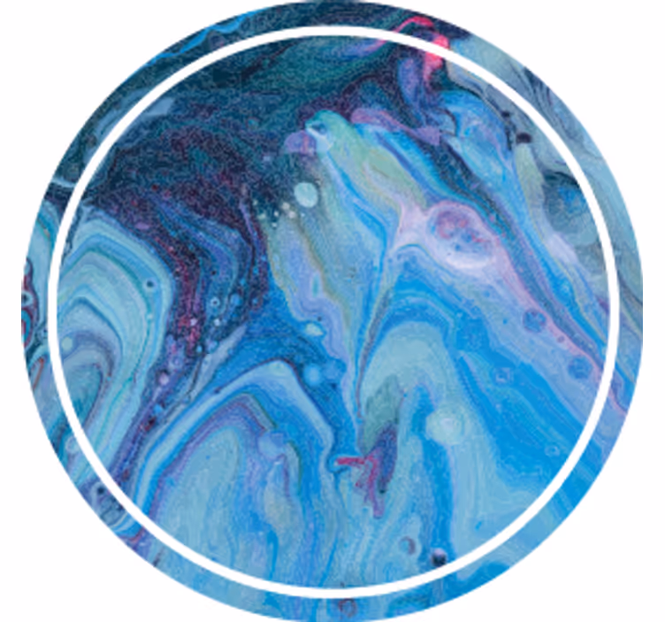 Sottobicchieri con motivi a vortice blu - TenStickers