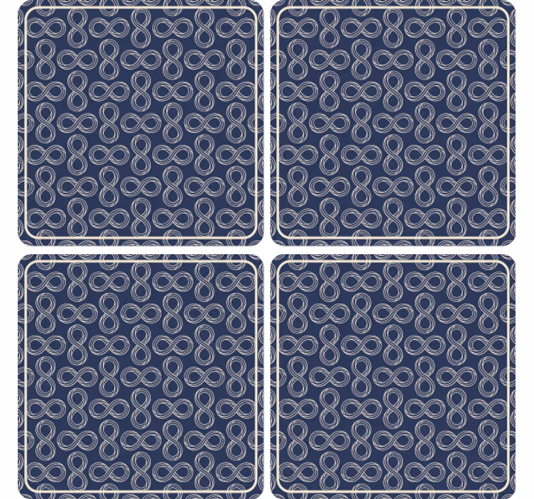 Sottobicchieri birra motivo navy infinito - TenStickers